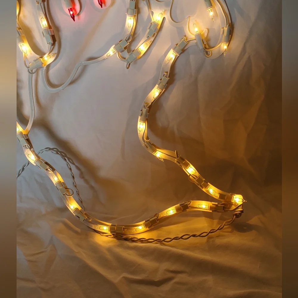 Lighted Halloween Ghost Wall Window Mounted Plug-in Vintage 2000 Impact Plastics